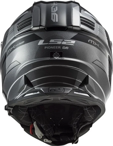 Casca ATV Pioneer Evo Knight MX436 Alb Titanium 2021
