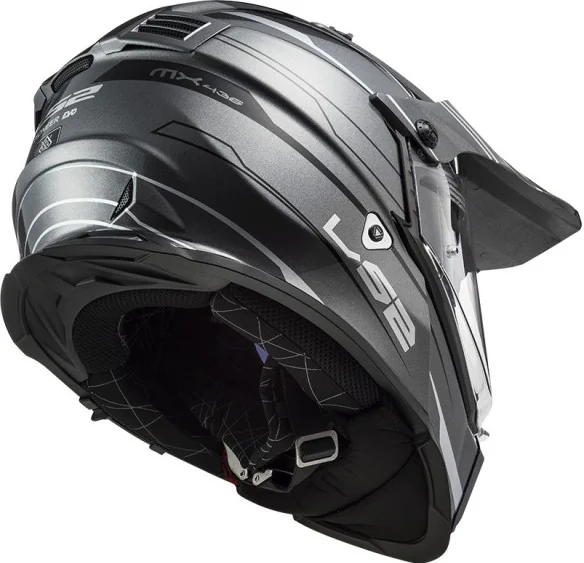 Casca ATV Pioneer Evo Knight MX436 Alb Titanium 2021