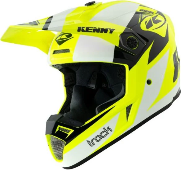 Casca Moto MX Track White Neon Yellow 2021