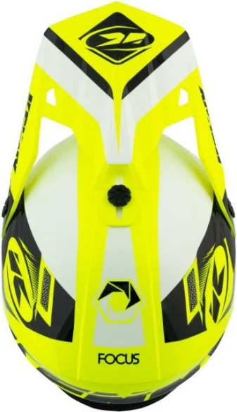 Casca Moto MX Track White Neon Yellow 2021