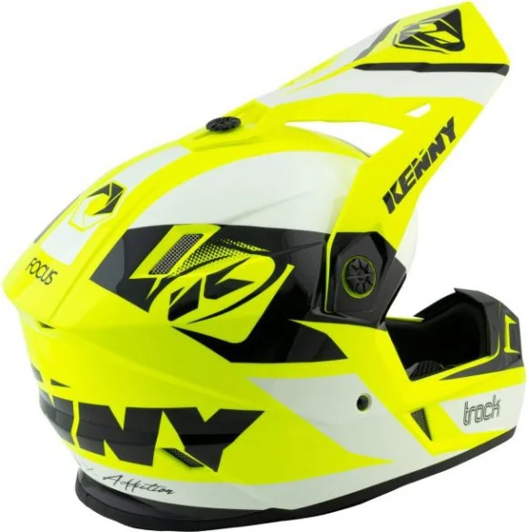 Casca Moto MX Track White Neon Yellow 2021