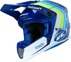 Casca Moto MX Track Victory White Blue 2020