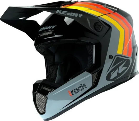 Casca Moto MX Track Victory Black Grey Orange 2020