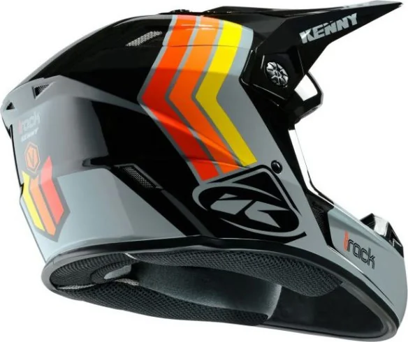 Casca Moto MX Track Victory Black Grey Orange 2020
