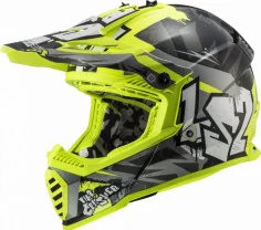 Casca Moto MX Copii MX437 Fast Evo Mini Crusher Negru Galben 2021