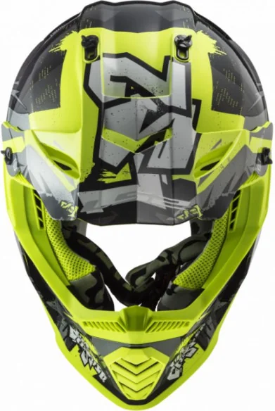 Casca Moto MX Copii MX437 Fast Evo Mini Crusher Negru Galben 2021