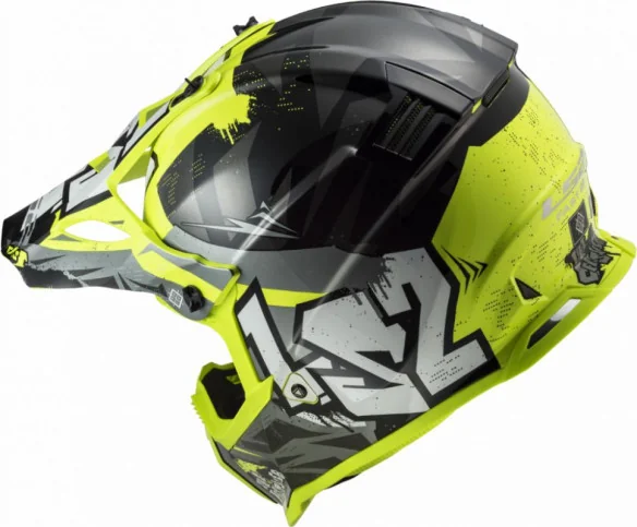 Casca Moto MX Copii MX437 Fast Evo Mini Crusher Negru Galben 2021