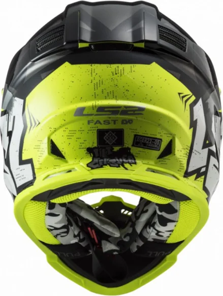 Casca Moto MX Copii MX437 Fast Evo Mini Crusher Negru Galben 2021