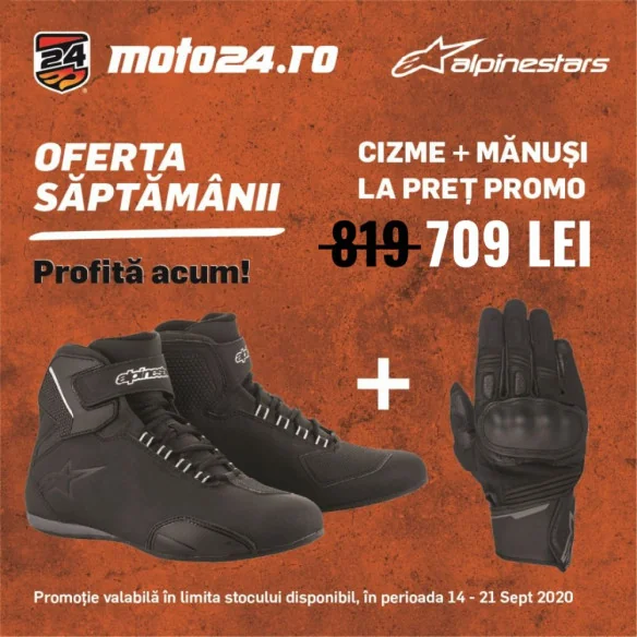 Combo Cizme Sektor WP Manusi Booster Negru