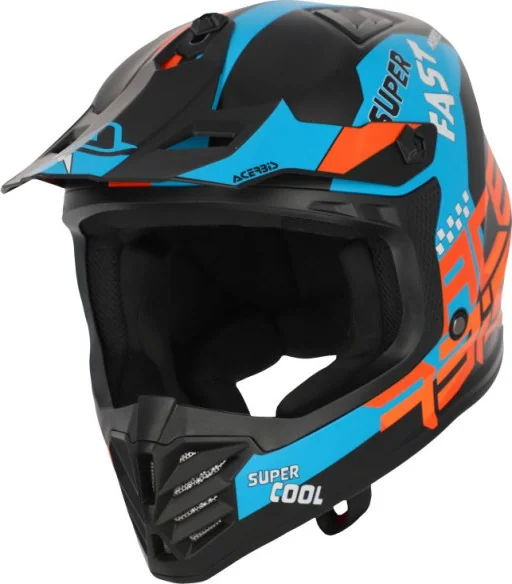 Casca Moto Enduro Copii Profile Black Orange