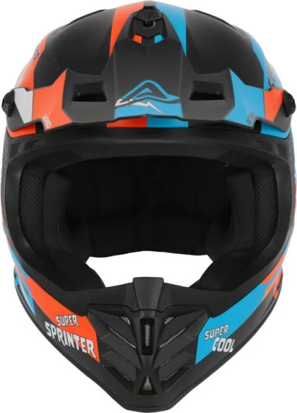 Casca Moto Enduro Copii Profile Black Orange