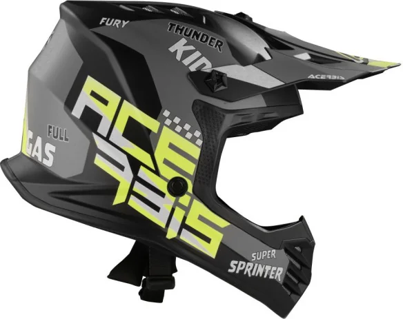 Casca Moto Enduro Copii Profile Black Yellow
