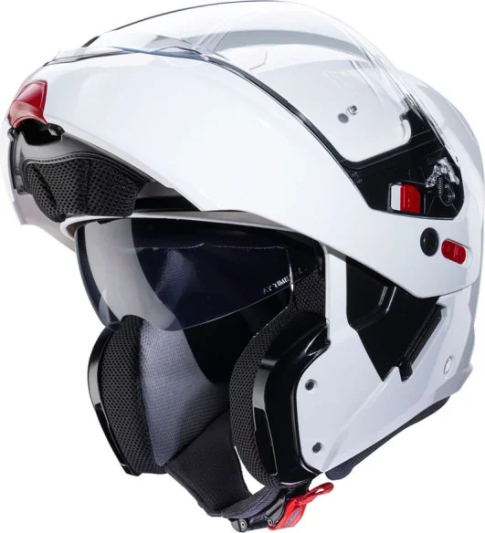 Casca Moto Flip-Up Caberg Horus X Alb Metalic Glossy