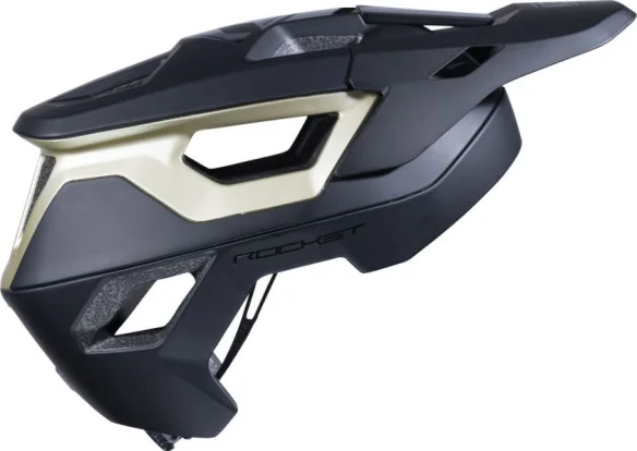 Casca Bike MTB Rocket Dark Grey Pearl Blue Silver