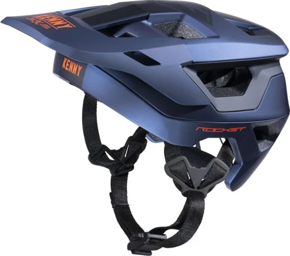 Casca Bike MTB Rocket Blue Orange