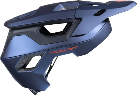 Casca Bike MTB Rocket Blue Orange
