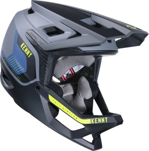 Casca Bike MTB Split Grey Black Blue Yellow