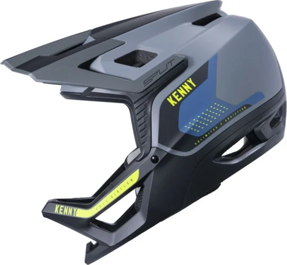 Casca Bike MTB Split Grey Black Blue Yellow