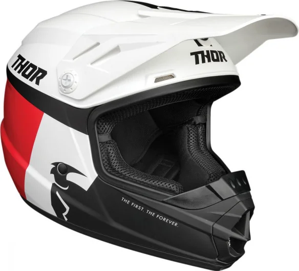 Casca MX Copii Sector Racer Multicolor Alb 2020