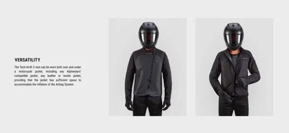 Vesta Moto Airbag Tech-Air 3 Black Grey