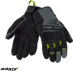 Manusi Moto Textile SD-N60 Two Stroke Black Grey Yellow Fluo