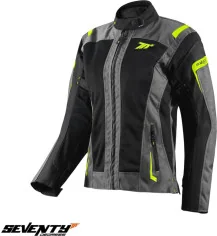 Geaca Moto Textila Dama SD-JT68 Sahara Grey Yellow Fluo