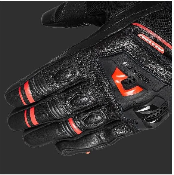 Manusi Moto Piele SD-N30 Mugello Black Red