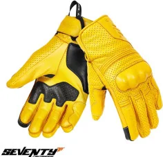 Manusi Moto Piele SD-C20 Rebel Yellow