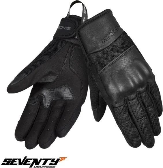 Manusi Moto Piele SD-C36 Icon Black