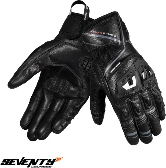 Manusi Moto Piele SD-N30 Mugello Black Grey