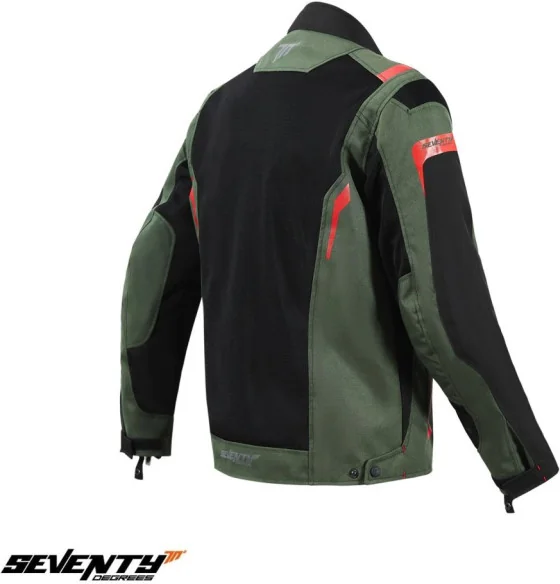 Geaca Moto Textila SD-JT66 Sahara Green Black Red