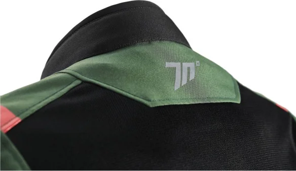 Geaca Moto Textila SD-JT66 Sahara Green Black Red