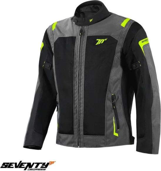 Geaca Moto Textila SD-JT66 Sahara Grey Yellow Fluo