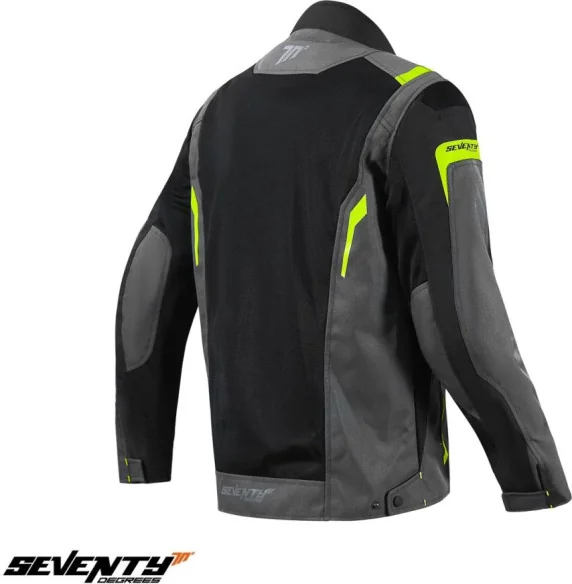 Geaca Moto Textila SD-JT66 Sahara Grey Yellow Fluo