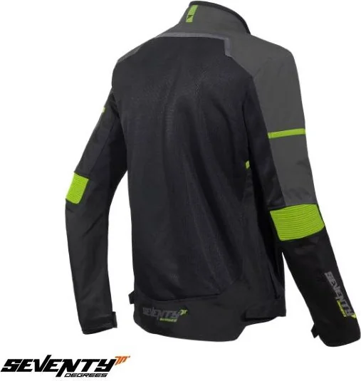 Geaca Moto Textila SD-JR60 Thunder Black Grey Yellow Fluo