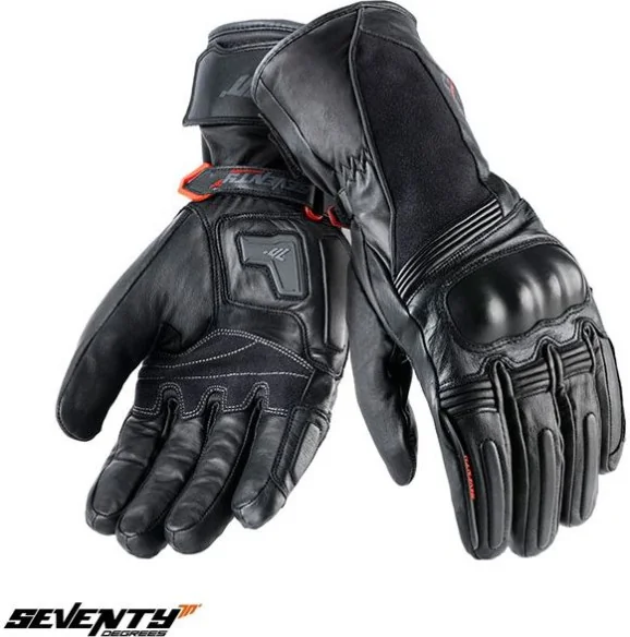 Manusi Moto Piele SD-T1 WP Black