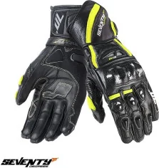 Manusi Moto Piele Copii SD-R2K Black Yellow