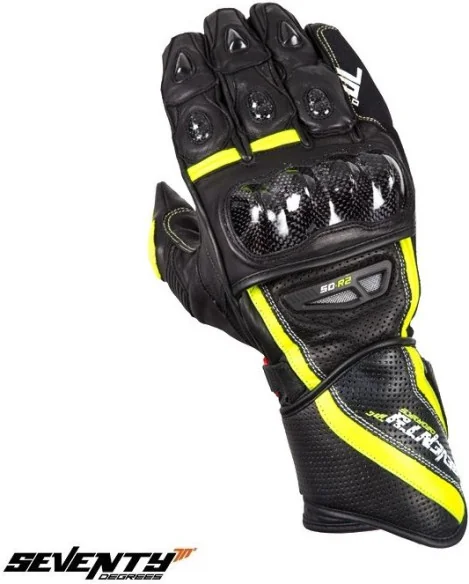 Manusi Moto Piele Copii SD-R2K Black Yellow