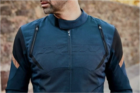 Geaca Moto Textila Striker Retro WP MS Black Navy Brown