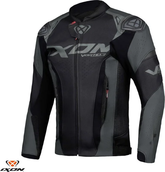 Geaca Moto Piele Vortex 3 MS Black