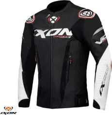 Geaca Moto Piele Vortex 3 MS Black White