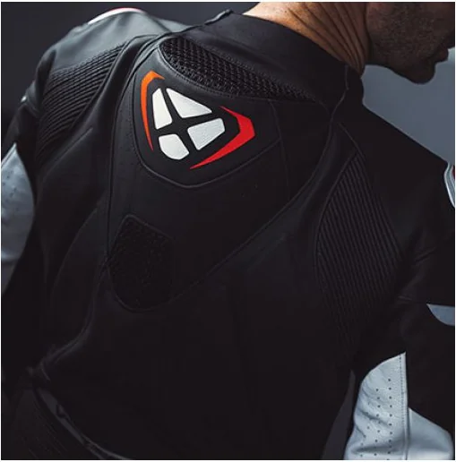 Geaca Moto Piele Vortex 3 MS Black White