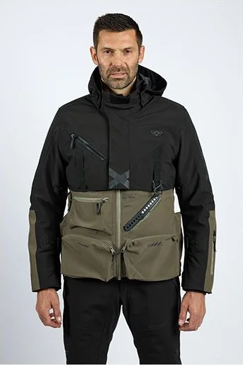 Geaca Moto Textila Etna Khaki Black