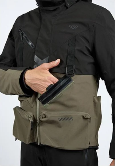 Geaca Moto Textila Etna Khaki Black