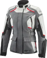 Geaca Moto Textila Dama Midgard LS Grey Black Red