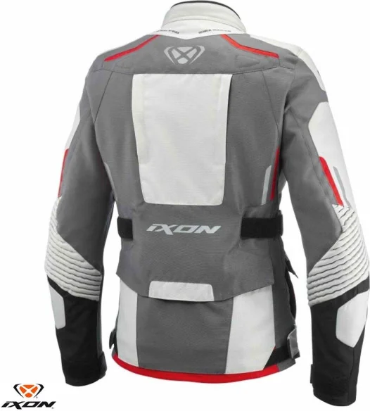 Geaca Moto Textila Dama Midgard LS Grey Black Red