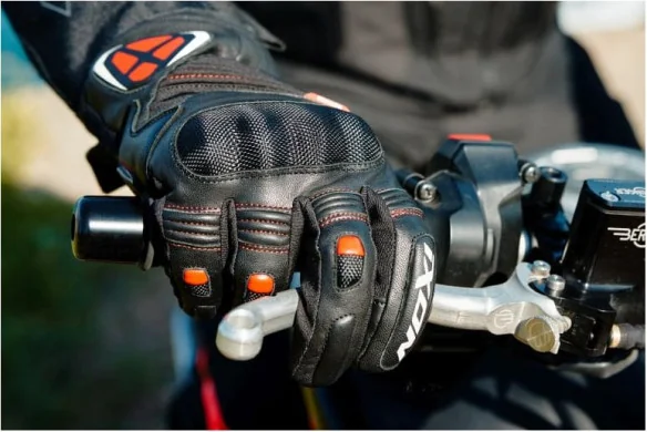Manusi Moto Piele Pro Hawker MS Black Red