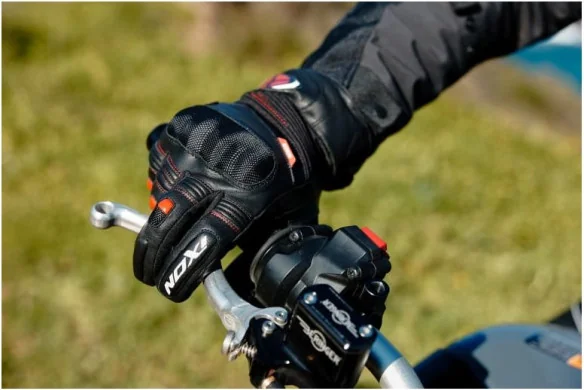 Manusi Moto Piele Pro Hawker MS Black Red