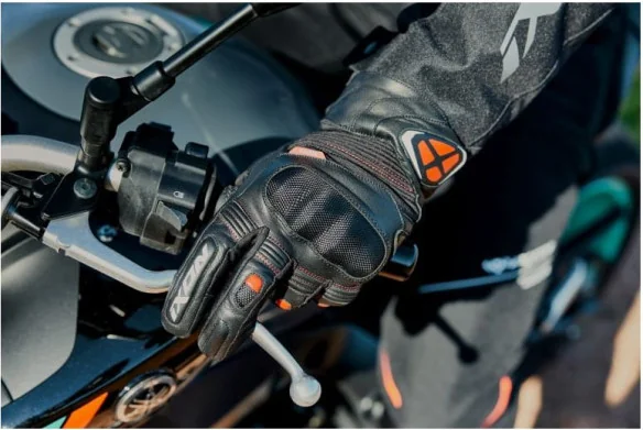 Manusi Moto Piele Pro Hawker MS Black Red