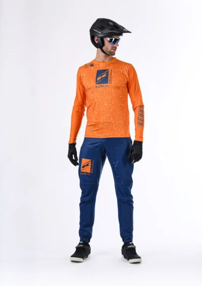Tricou Bike MTB Prolight Mandarine Blue Orange
